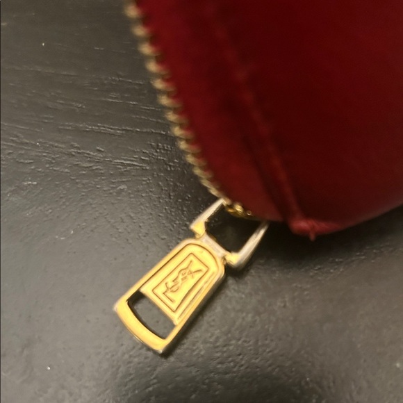 YSL Red Leather Wallet - Picture 3 of 10